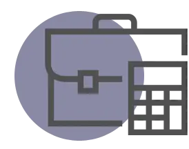 AN accounting icon for the tailored fit business services provided by Bahn CPa